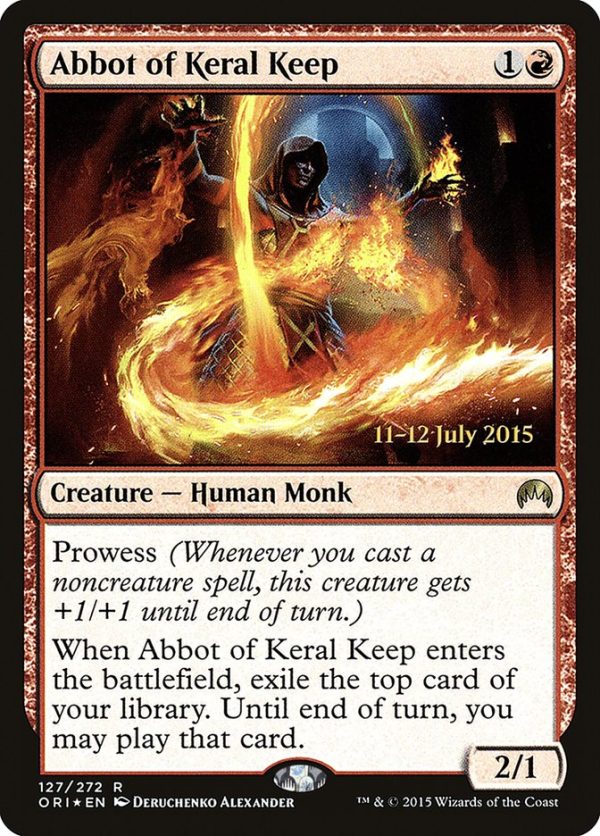 Abbot of Keral Keep [Magic Origins Prerelease Promos] For Cheap