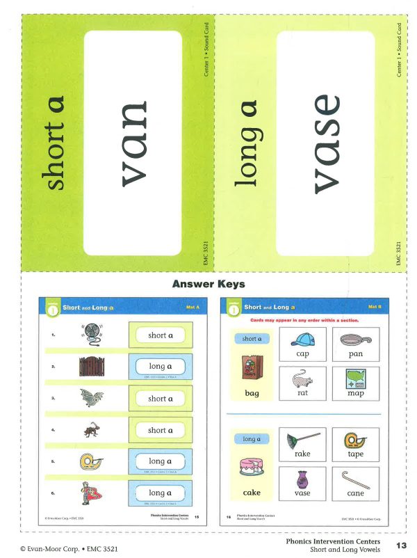 Short and Long Vowels, Grades 1-3 Online Hot Sale