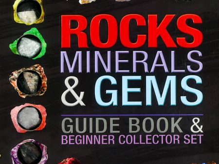 Rocks Minerals & Gems Guide Book & Beginner Collector Set Online now